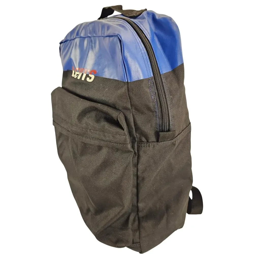 Levi’s Backpack Blue Black Polyester Laptop School Travel Bag 15” x 10
